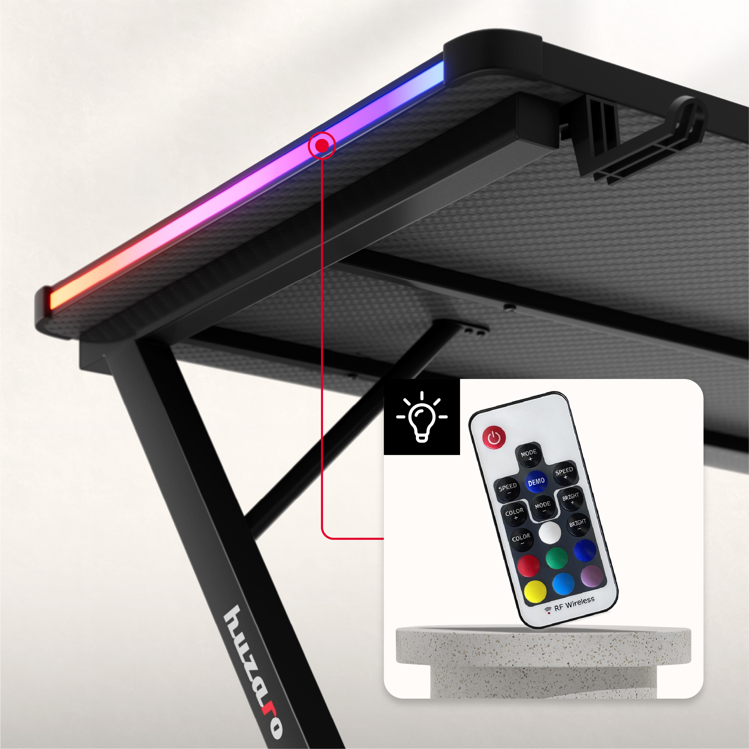 Oświetlenie RGB LED biurka Hero 2.5 RGB