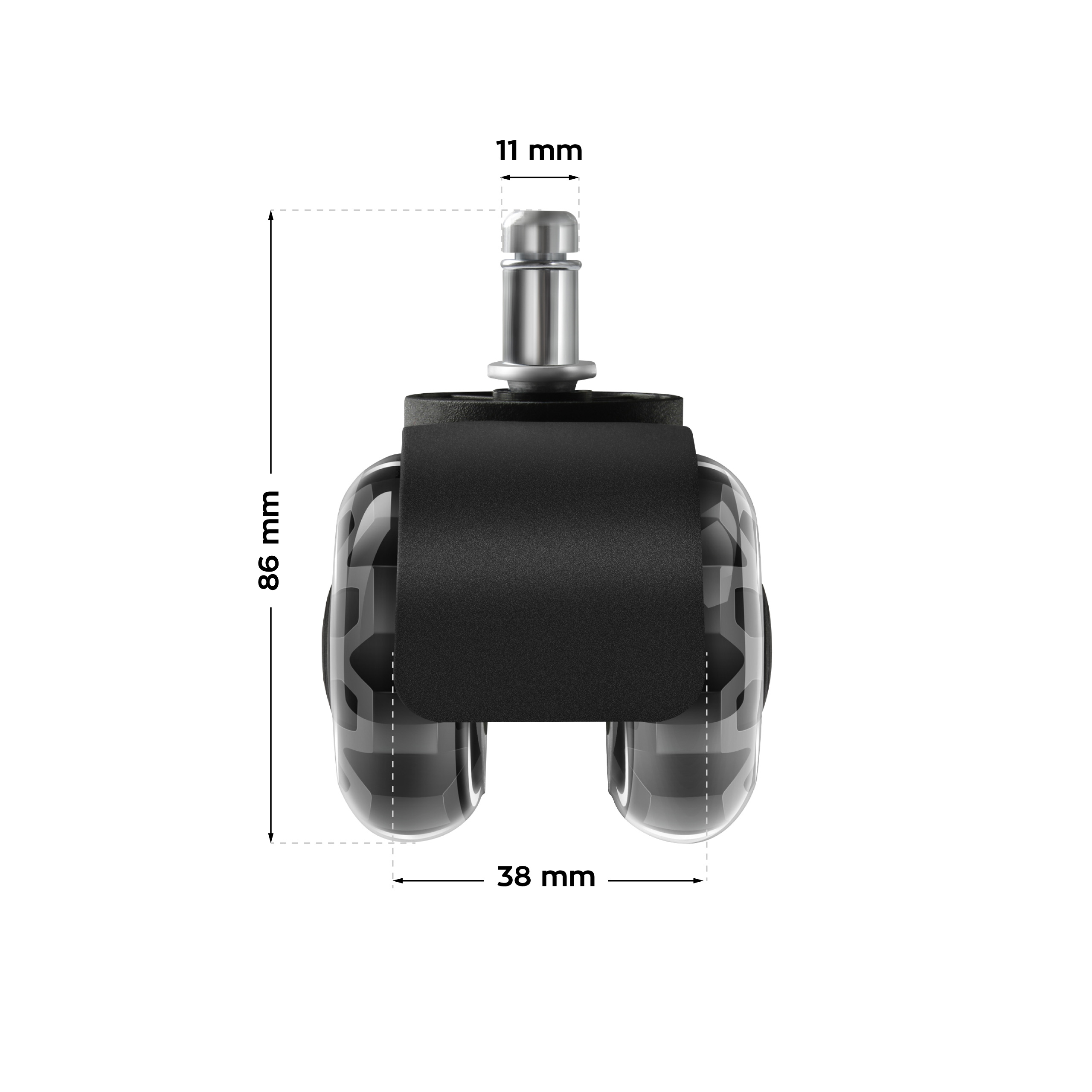 Kółka Casters 2.0 Black karton