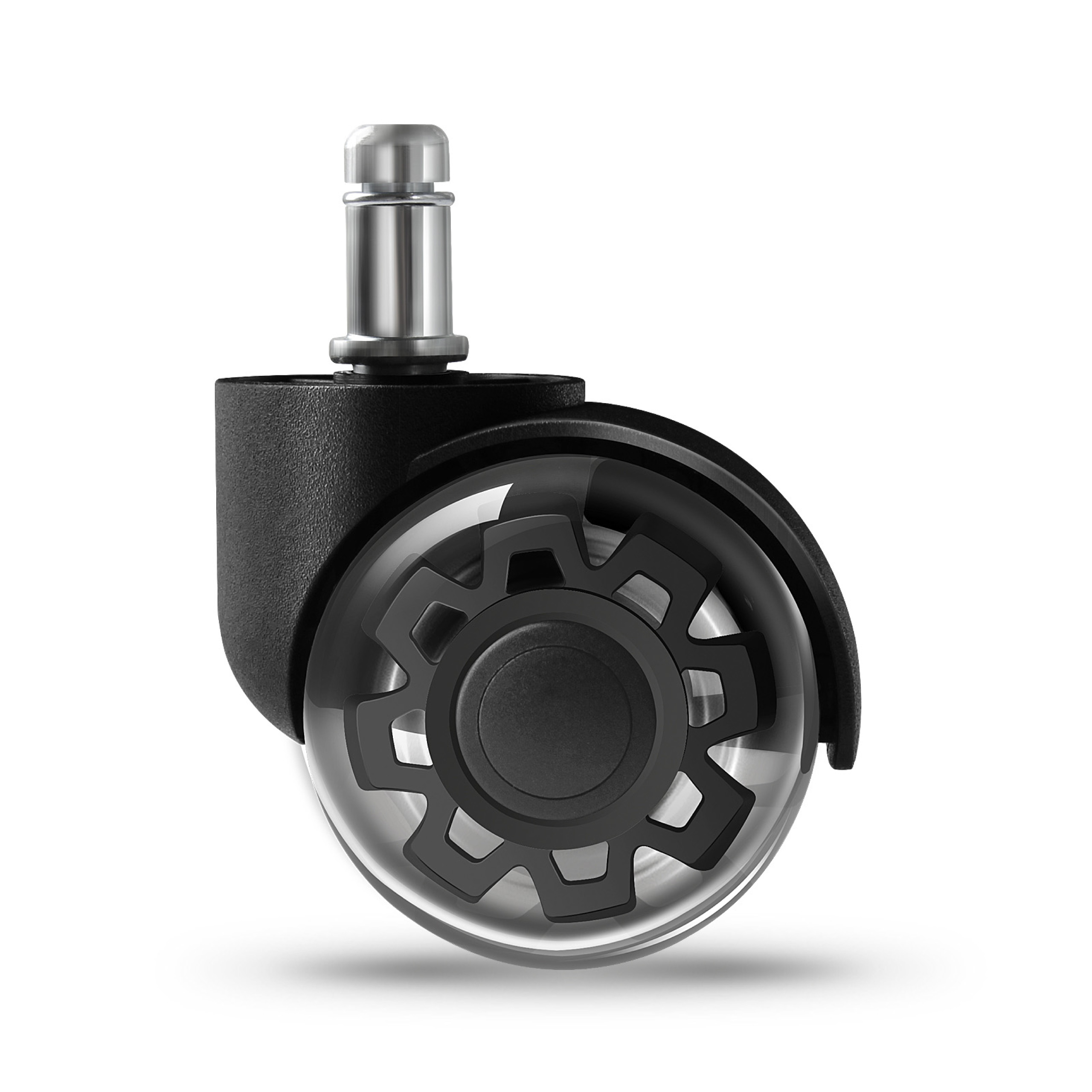Kółka Casters 2.0 Black front